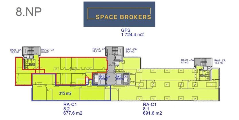 Pronájem kanceláře, Praha - Krč, Olbrachtova, 675 m2