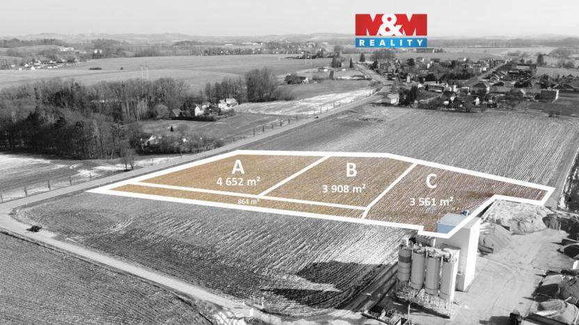 Prodej komerčního pozemku, Vojkovice, 3908 m2