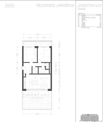 Pronájem bytu 3+kk, Znojmo, Jarošova, 84 m2