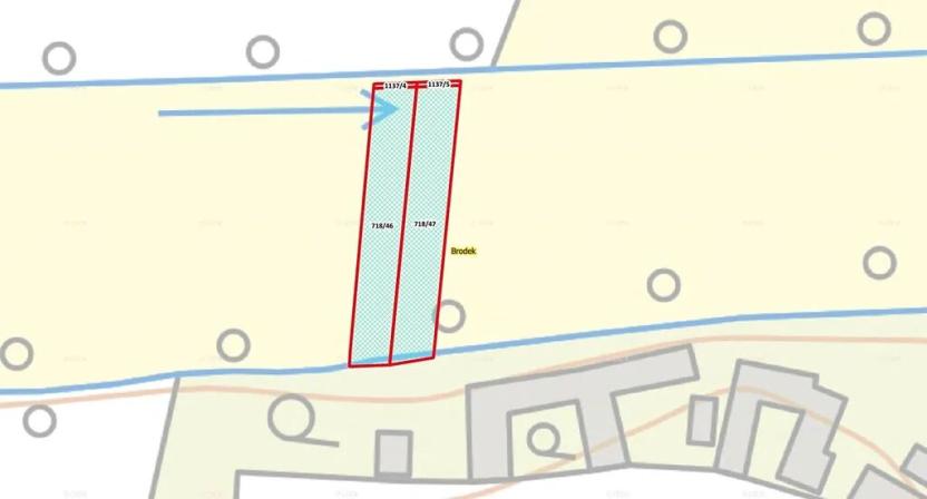 Prodej zahrady, Dětenice, 1392 m2