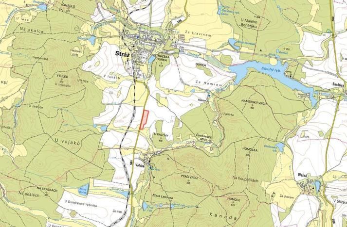 Prodej pole, Stráž, 25709 m2