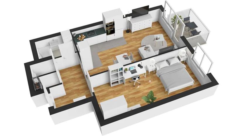 Pronájem bytu 2+kk, Praha - Kbely, Herlíkovická, 52 m2