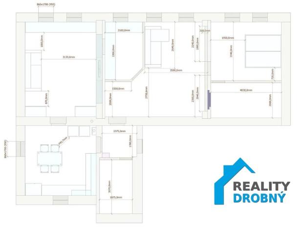 Pronájem bytu 4+1, Děčín, Bělská, 101 m2