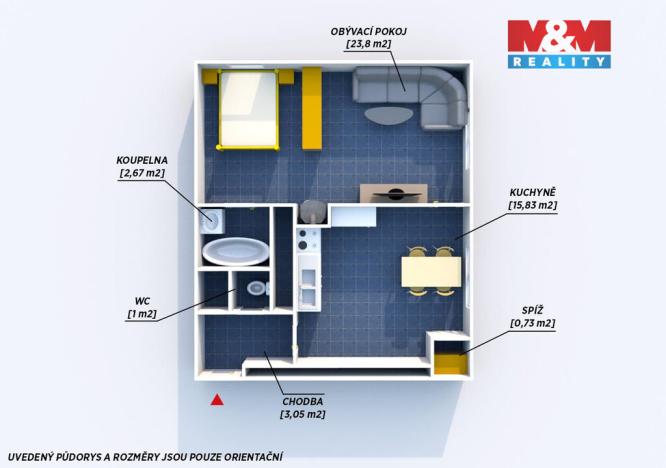 Prodej bytu 1+1, Kralovice, Na Palcátech, 47 m2