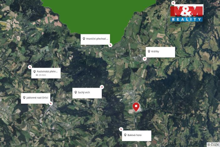 Prodej rodinného domu, Červená Voda, 100 m2