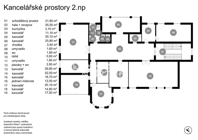 Prodej kanceláře, Kladno, Huťská, 1408 m2
