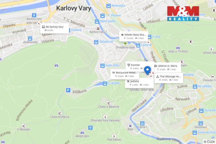 Prodej kanceláře, Karlovy Vary, Zámecký vrch, 72 m2