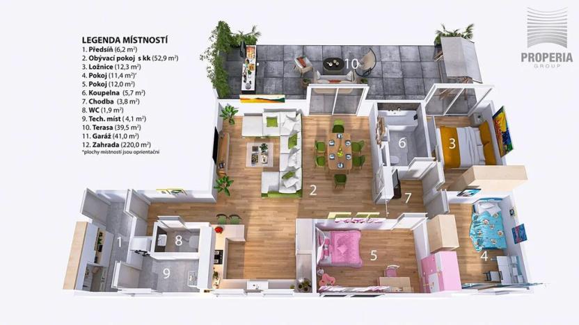 Prodej bytu 4+kk, Ivančice, Ořechová, 109 m2