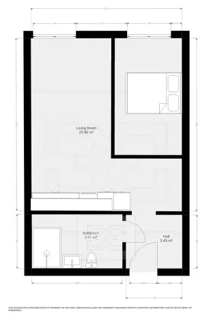 Pronájem bytu 1+kk, Praha - Smíchov, Toyen, 42 m2