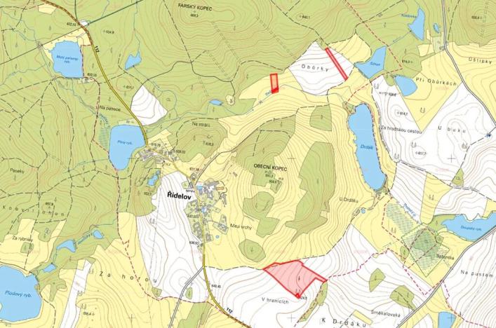 Prodej pole, Řídelov, 50644 m2