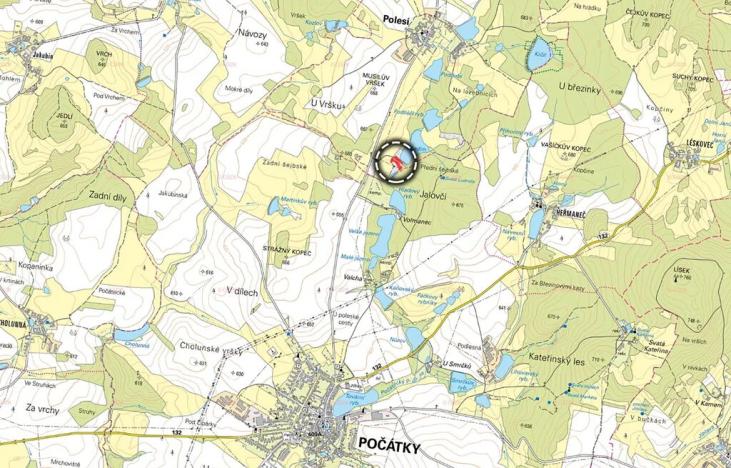 Prodej pozemku pro bydlení, Počátky, 1624 m2