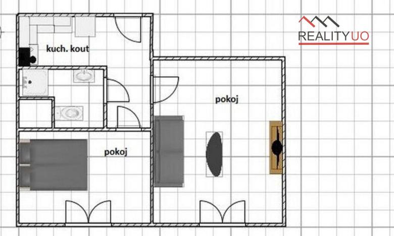 Pronájem bytu 2+kk, Ústí nad Orlicí - Hylváty, Třebovská, 37 m2