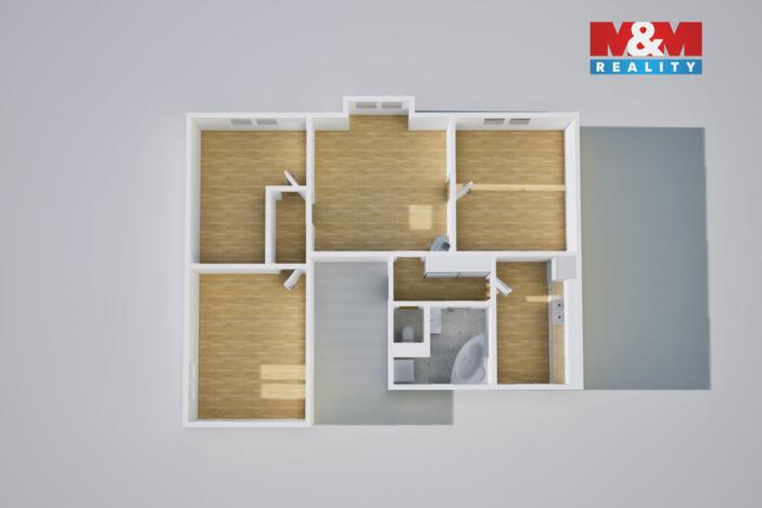 Pronájem bytu 4+1, Ústí nad Labem - Bukov, Nedbalova, 89 m2