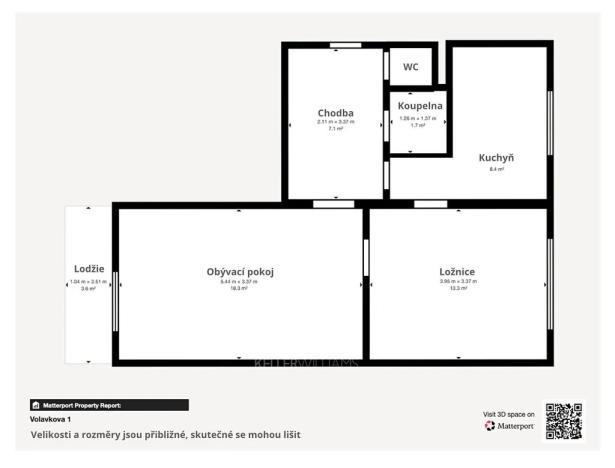 Prodej bytu 2+1, Praha - Břevnov, Volavkova, 57 m2