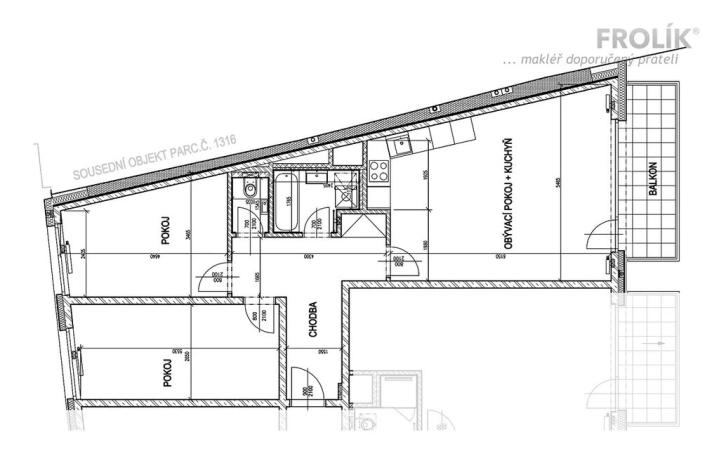 Pronájem bytu 3+kk, Praha - Košíře, Starokošířská, 75 m2