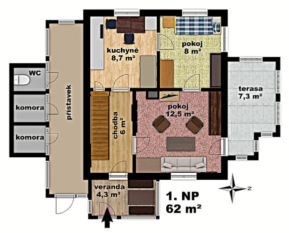 Prodej chaty, Vrané nad Vltavou, Nad Statkem, 105 m2