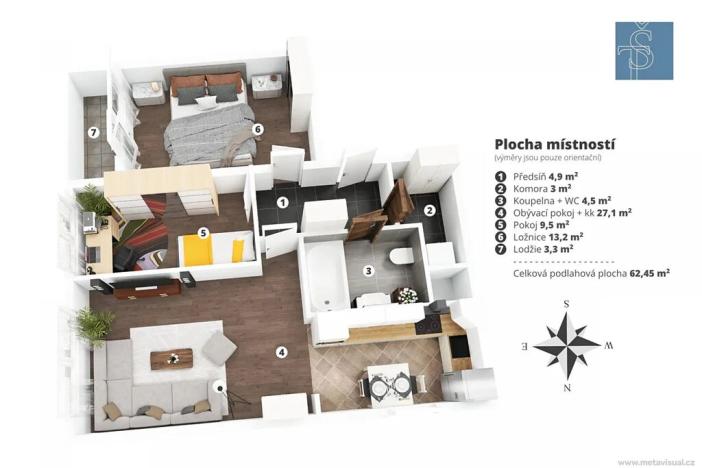 Prodej bytu 3+1, Praha - Újezd nad Lesy, Žárovická, 68 m2