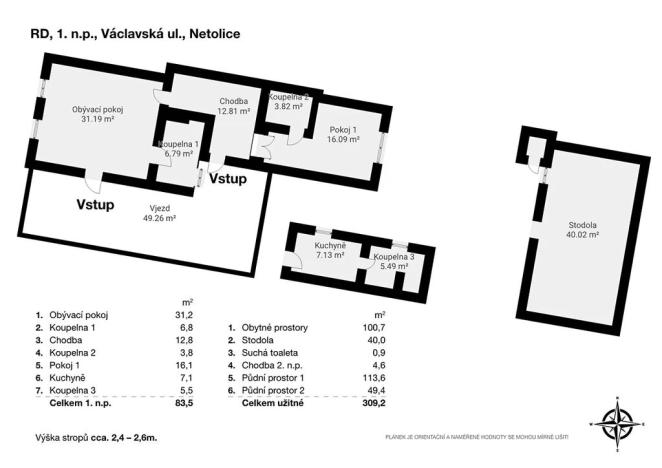 Prodej vícegeneračního domu, Netolice, Václavská, 100 m2