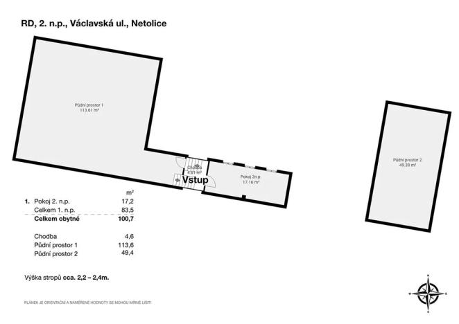 Prodej vícegeneračního domu, Netolice, Václavská, 100 m2