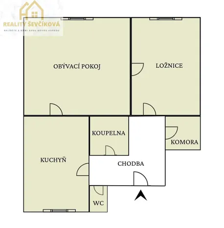 Prodej bytu 2+1, Hradec Králové, Pospíšilova, 69 m2