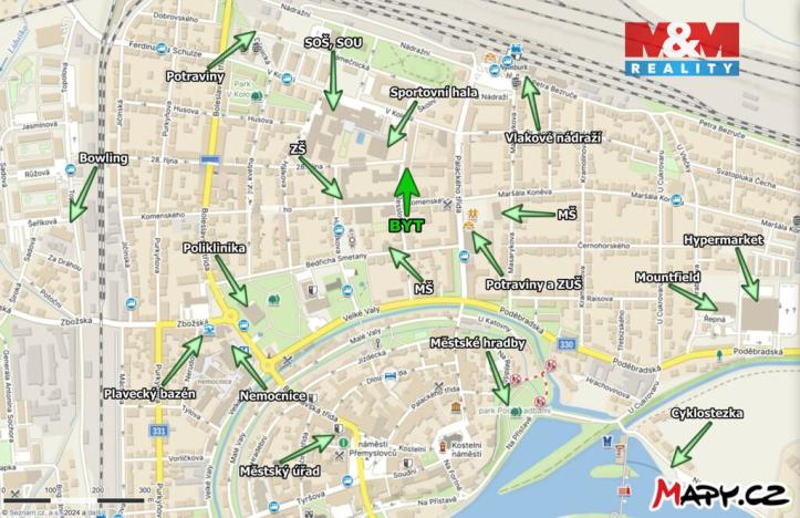 Prodej bytu 2+kk, Nymburk, Resslova, 45 m2