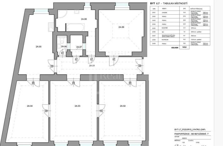 Prodej bytu 4+1, Praha - Staré Město, Betlémská, 144 m2