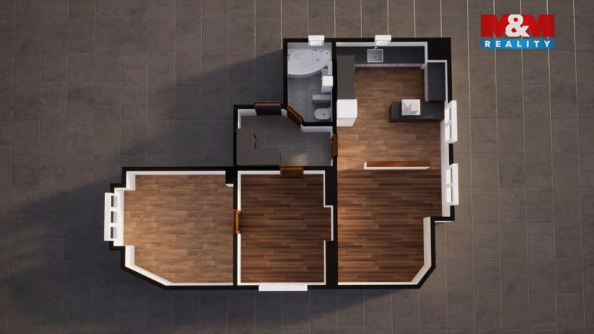 Prodej bytu 3+kk, Teplice, Škroupova, 72 m2