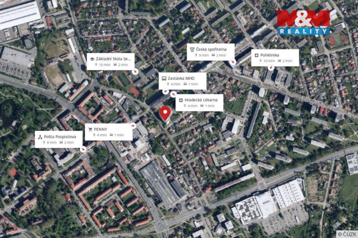 Prodej bytu 3+kk, Hradec Králové - Slezské Předměstí, Uhelná, 54 m2