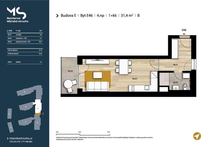 Pronájem bytu 1+kk, Plzeň, Pallova, 32 m2