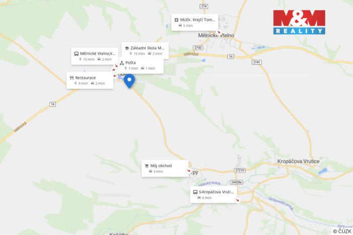 Prodej pozemku pro bydlení, Mělnické Vtelno - Vysoká Libeň, 1024 m2