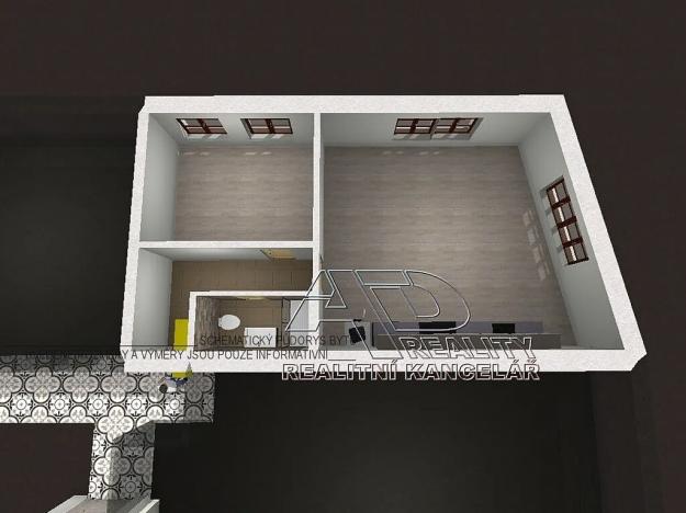 Pronájem bytu 2+kk, České Budějovice, Fráni Šrámka, 53 m2