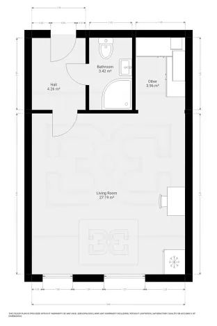 Pronájem bytu 1+kk, Praha - Čakovice, Rýnská, 38 m2