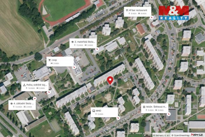 Pronájem bytu 1+1, Jindřichův Hradec - Jindřichův Hradec III, sídliště Vajgar, 36 m2