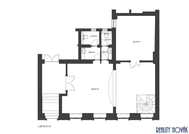 Prodej kanceláře, Teplice, Českobratrská, 88 m2