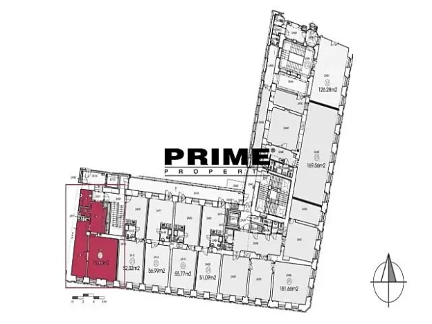 Pronájem kanceláře, Praha - Smíchov, Štefánikova, 75 m2