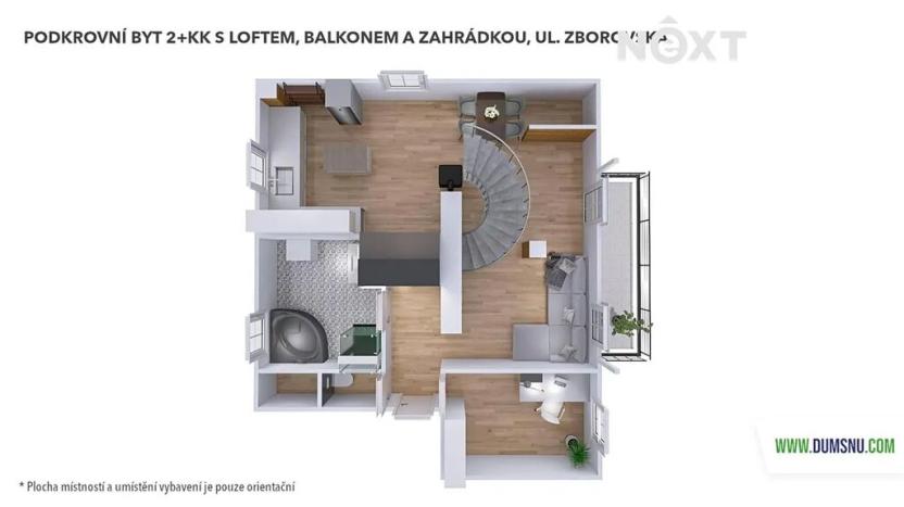 Pronájem bytu 2+kk, Šumperk, Zborovská, 83 m2