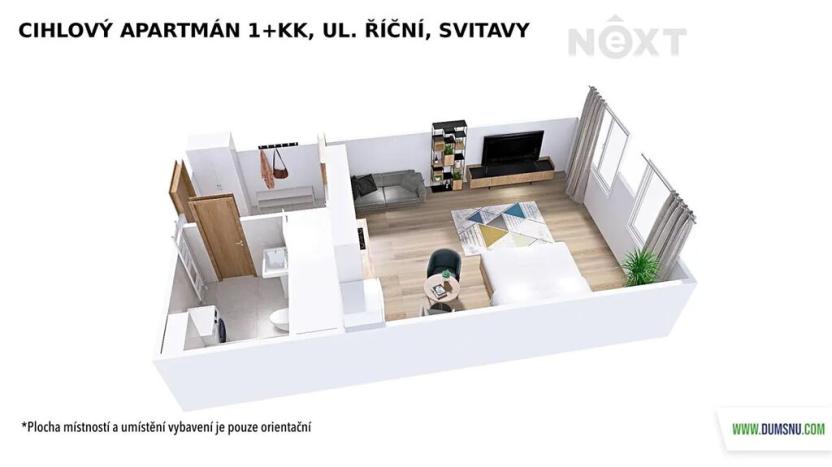 Prodej apartmánu, Svitavy, Říční, 36 m2