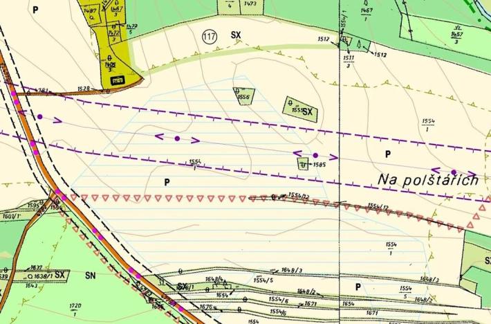 Prodej pole, Kunžak, Velké Podolí, 11263 m2