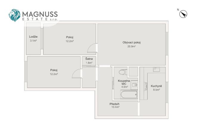 Prodej bytu 3+1, Ostrava - Moravská Ostrava, Mánesova, 70 m2