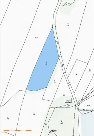 Prodej lesa, Nová Bystřice, 3201 m2