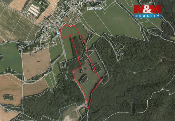 Prodej louky, Osečná - Druzcov, 102028 m2