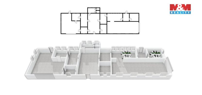 Pronájem obchodního prostoru, Kladno, Kordačova, 350 m2