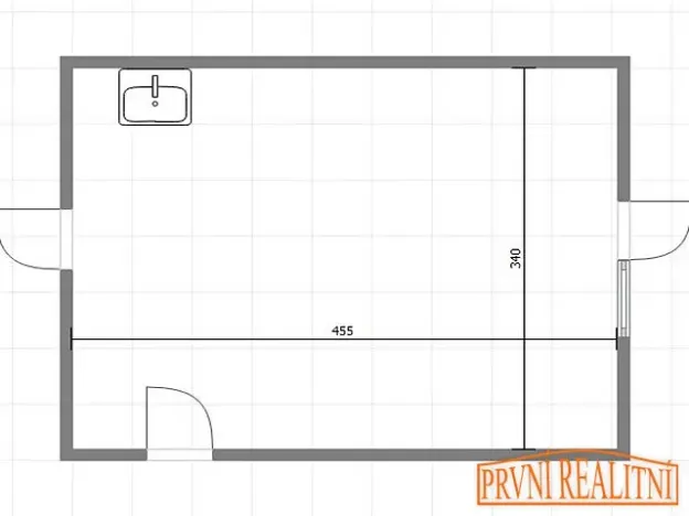Pronájem kanceláře, Uherský Brod, Moravská, 16 m2