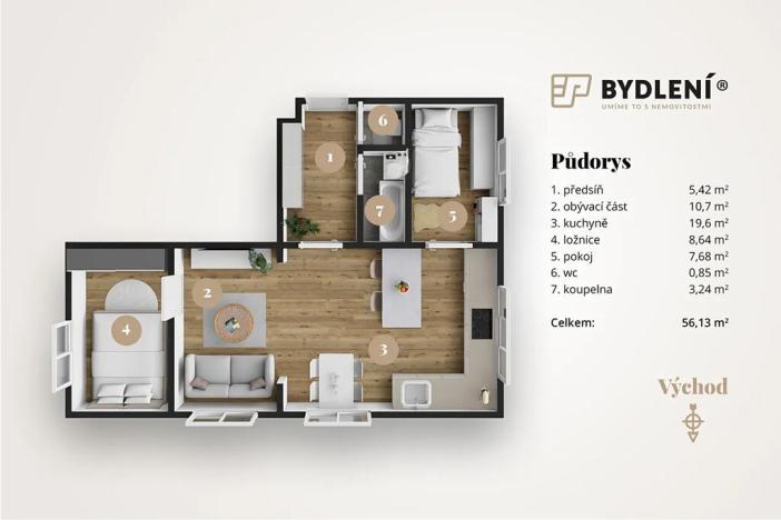 Prodej bytu 3+kk, Teplice, Buzulucká, 53 m2