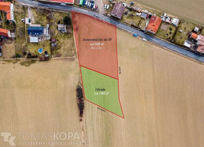 Prodej pozemku pro bydlení, Chlustina, 3703 m2