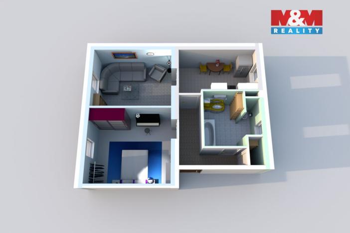 Prodej bytu 2+1, Kolín - Kolín II, Bachmačská, 50 m2