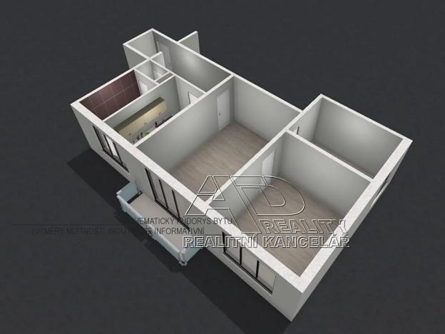 Prodej bytu 3+kk, České Budějovice, L. M. Pařízka, 62 m2