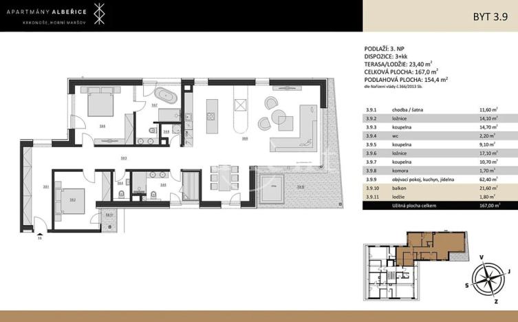Prodej bytu 3+kk, Horní Maršov, 167 m2