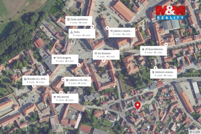 Pronájem rodinného domu, Brandýs nad Labem-Stará Boleslav - Stará Boleslav, Železná, 128 m2