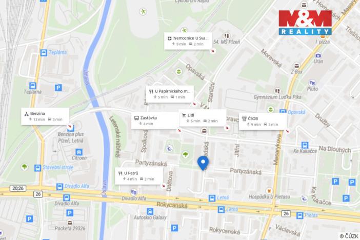 Pronájem skladu, Plzeň, Sousedská, 47 m2